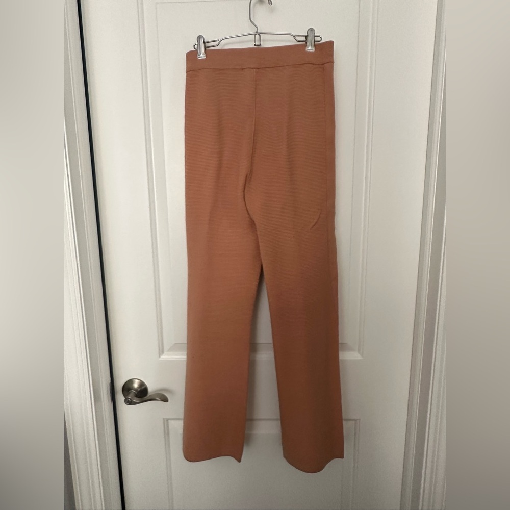 Toccin Camel Brown Knit Pants Small (Part of set)